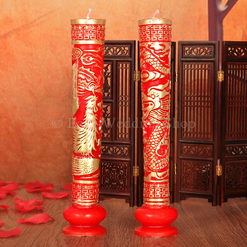long fong candles (2jin) 龙凤烛 2斤
