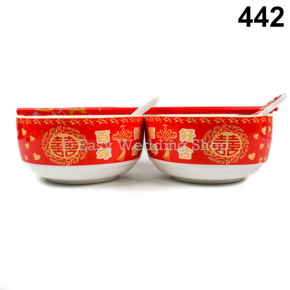 Easy Wedding Shop Chinese Wedding Rice Bowl Set 嫁妆